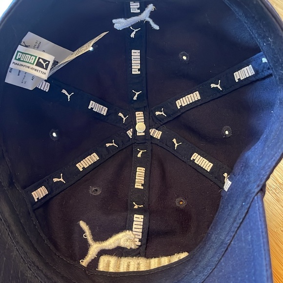 PUMA BALL CAP DARK BLUE ADJUSTABLE HEADBAND Puma Men's Baseball Cap - Picture 7 of 13